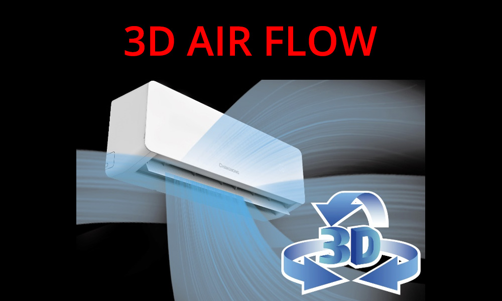 CHIQ Air Conditioner 3D-air-flow